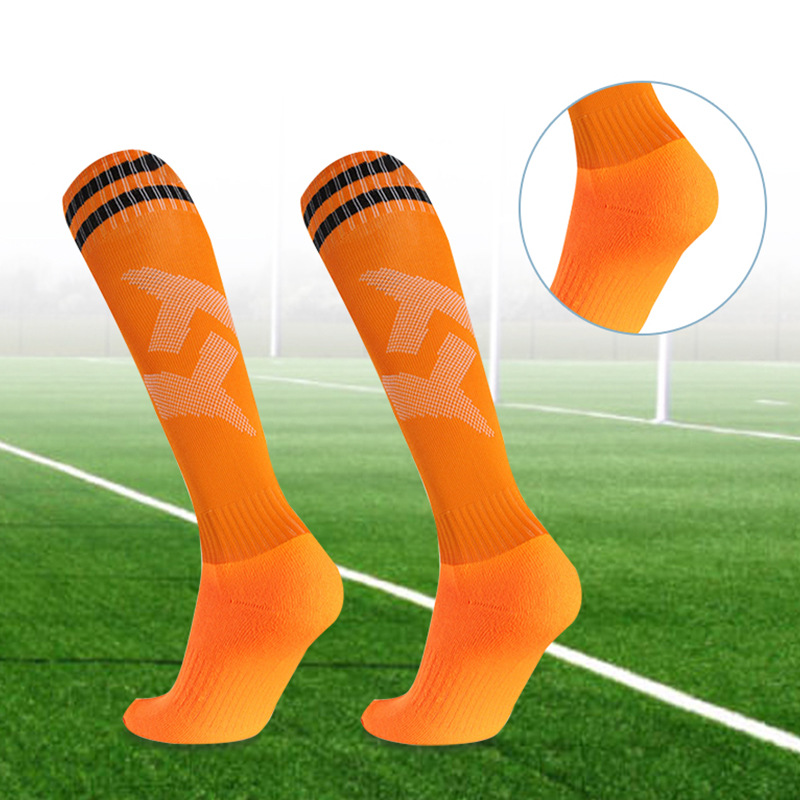Factory Wholesale Adult Football Socks Men's Stockings Over the Knee Thickened Socks Children's Sports Game Training Anti-Slip Socks