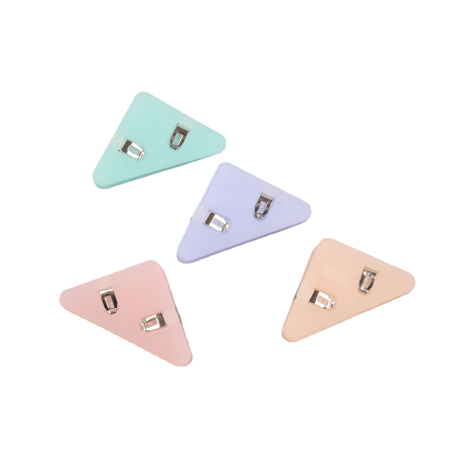 Side corner clip triangle clip book test paper material file binding ticket clip snack sealing plastic clip storage hand account holder