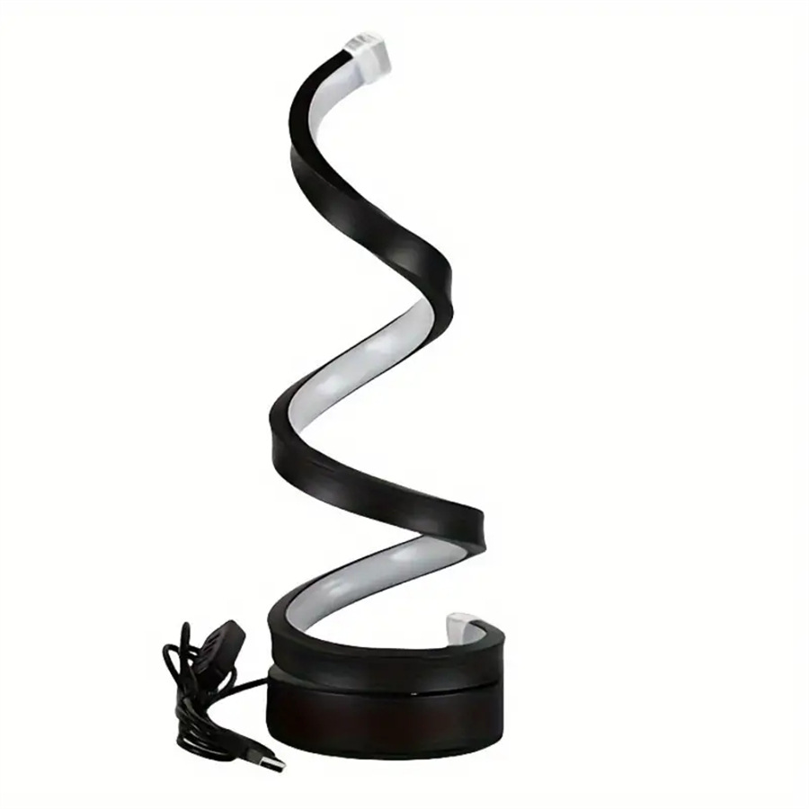2025 cross-border e-commerce for modern spiral desk lamp simple adjustable LED desk lamp USB power supply desk lamp