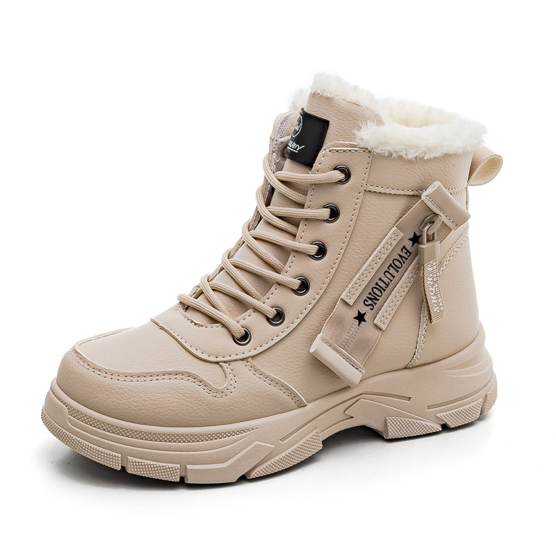 Cross-Border Dropshipping Wholesale Large Size Cotton Shoes Women's Snow Boots Women's Shoes 2025 Winter Women's Shoes Thick Sole Heightening L951