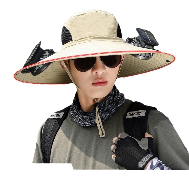 Clip Mini Fan USB Electric Fan Portable Outdoor High Wind Solar Rechargeable Fan Lightweight