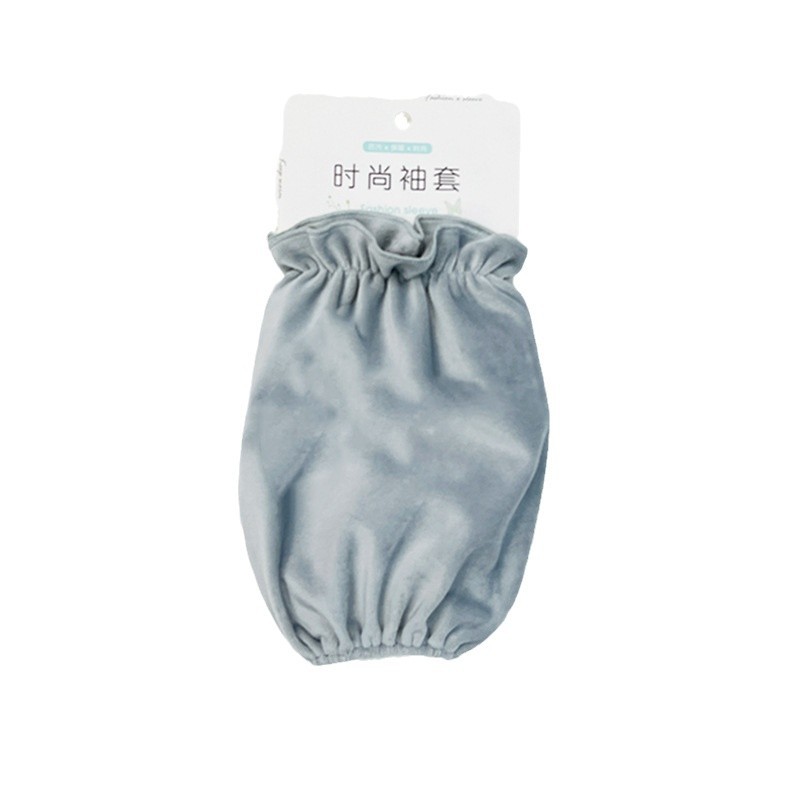 Short Sleeve Women's Autumn and Winter Solid Color Sleeve Protection Work Anti-fouling Sleeve Student Korean Style Cute Fashion Hand Sleeve Head