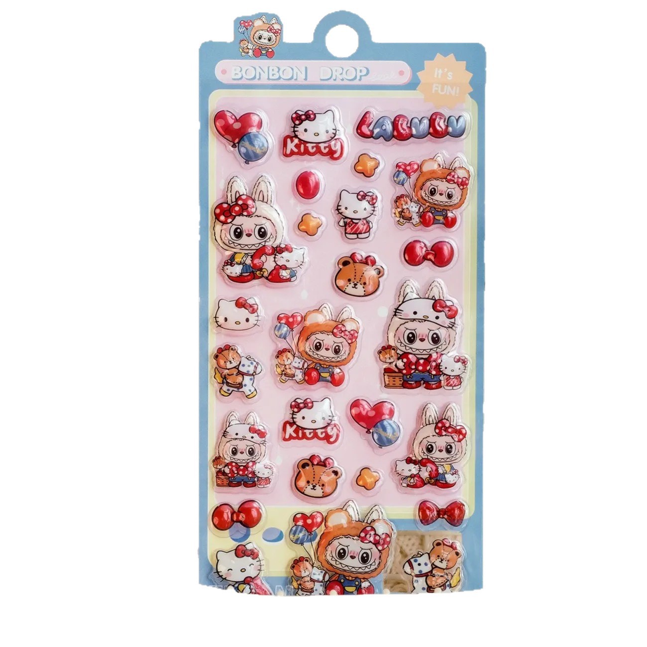 Internet Celebrity Cute Cartoon 3D Stereo Fun Relief Sticker Girl Guka Mobile Phone Case Water Cup DIY Decorative Sticker