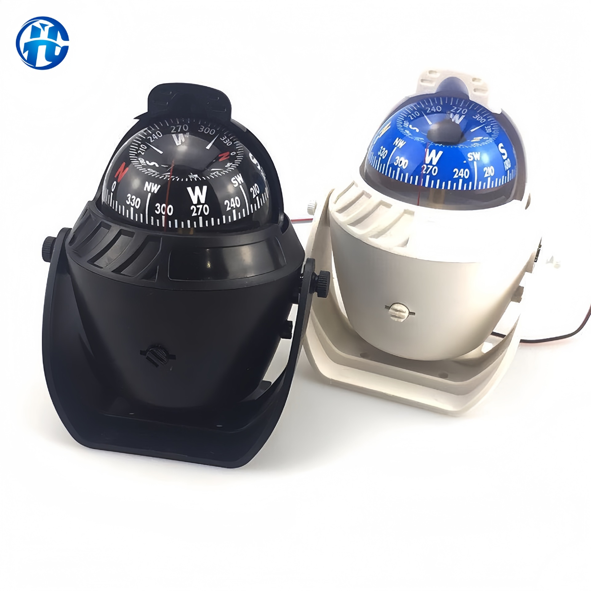 Лодочный компас Lc760 с LED подсветкой, регулируемым магнитным склонением, для яхт и автомобилей, сильный магнит