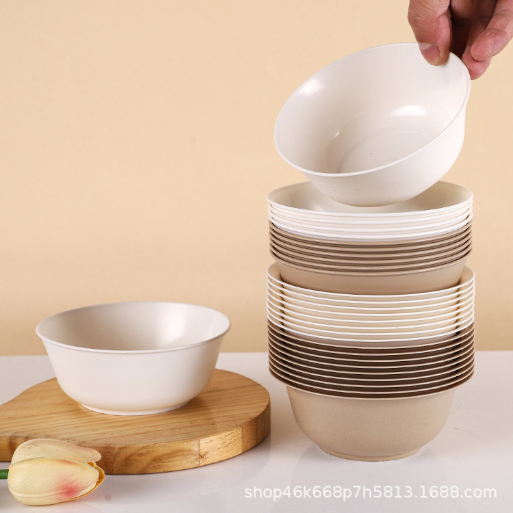 Wholesale Disposable Bowls, Biodegradable Rice Husk Bowls, Commercial Food-Grade Hard Thickened Small Rice Bowls, Small Soup Bowls, Tasting Bowls