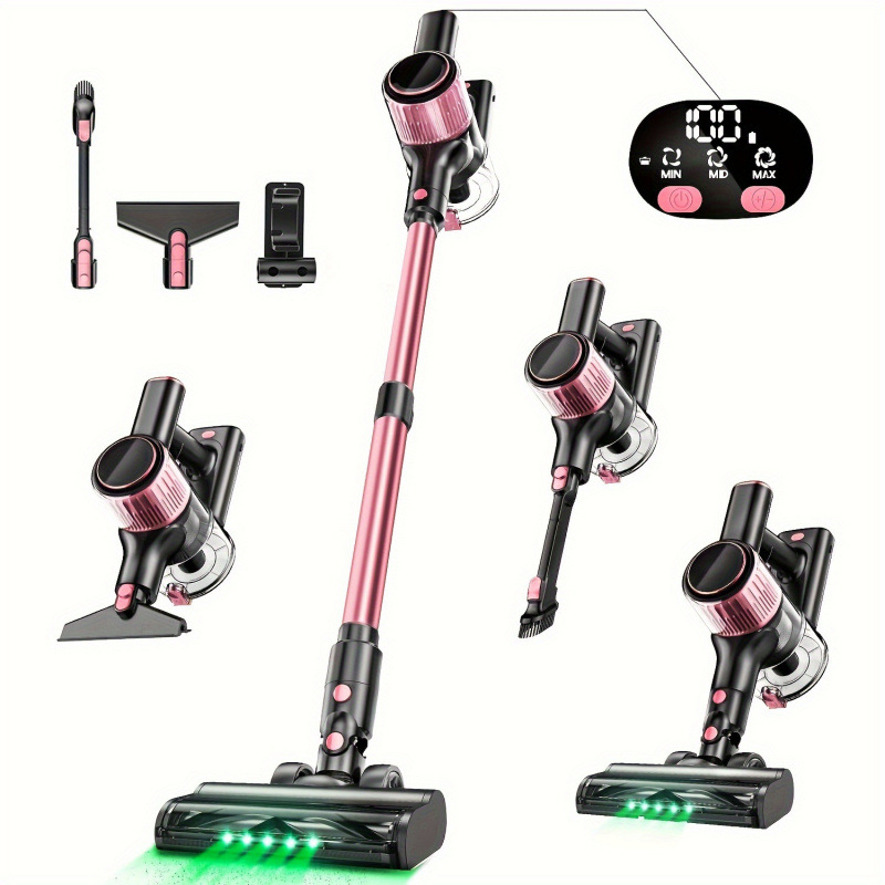 2026 New Cross-Border Dropshipping Cordless Vacuum Cleaner 28Kpa Suction 8-in-1 Long Stick Vacuum Cleaner