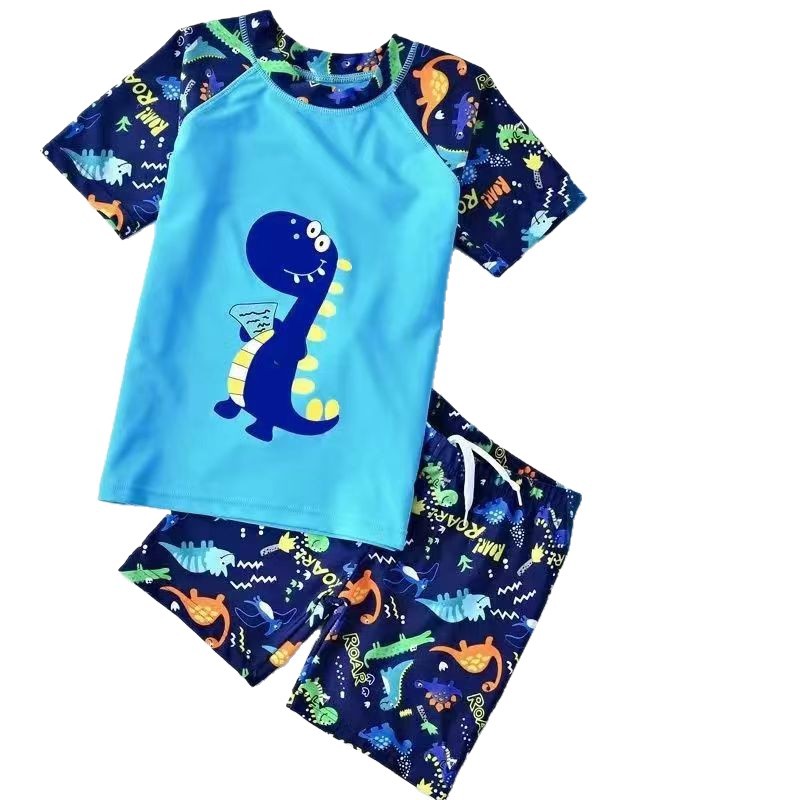 Children's Swimwear Boys and Girls Split Swimming Suit Swimming Trunks suit Small and Middle School Children Students Boys and Girls Swimming Equipment