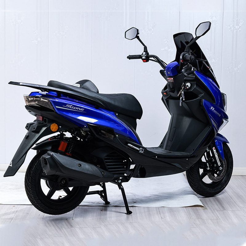 Sabertooth Blue Export Two-Wheeled Motorcycle Scooter Long-Distance King Double Motorcycle Delivery Bike