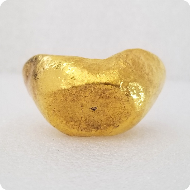 Antique Crafts Gold and Jade Full House Gold Ingot Gold Bar Brass Material Non-Gold J36