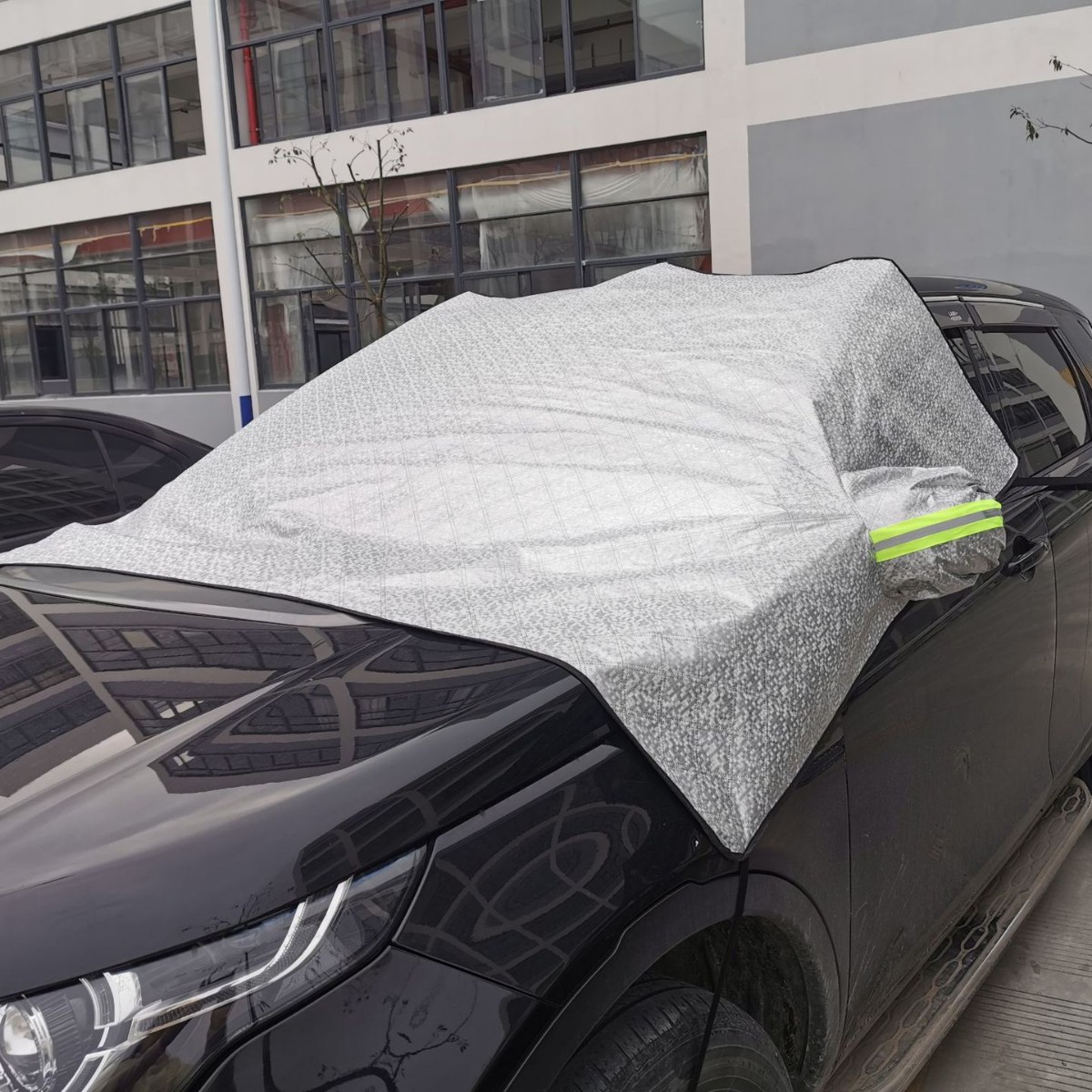 Winter Sunshade Plus Cotton Thick Half Cover Car Cover Front Windshield Anti-Frost Snow Bird Droppings Thickeneded Cover Car Snow Cover