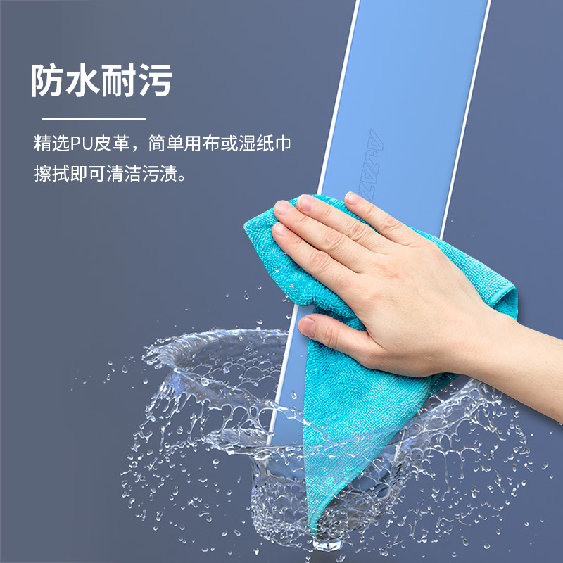 Black Jue 104/87/81/61 Key Standard Keyboard Supports Wrist Rest Pad Leather Keyboard Hand Support