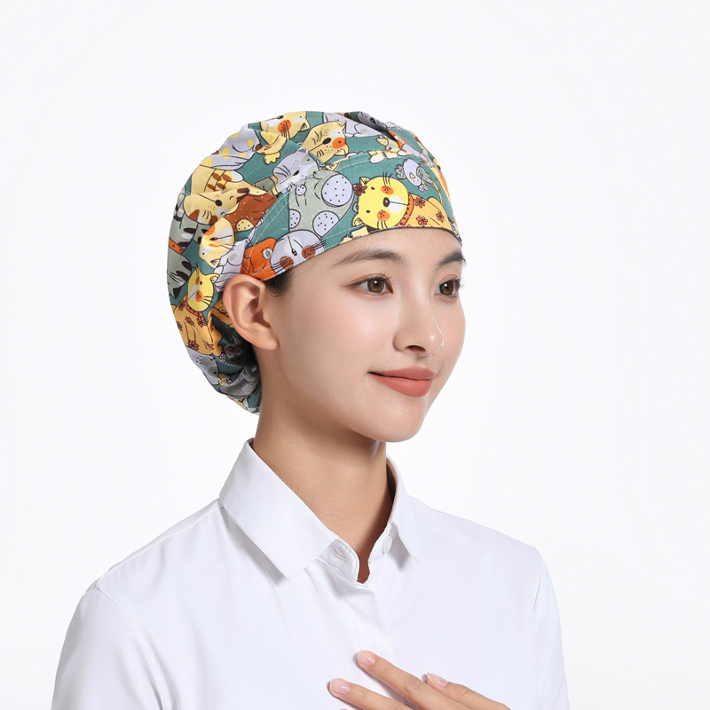Breathable food work hat bag hair cooking oil smoke restaurant chef hat health home nurse dust cap