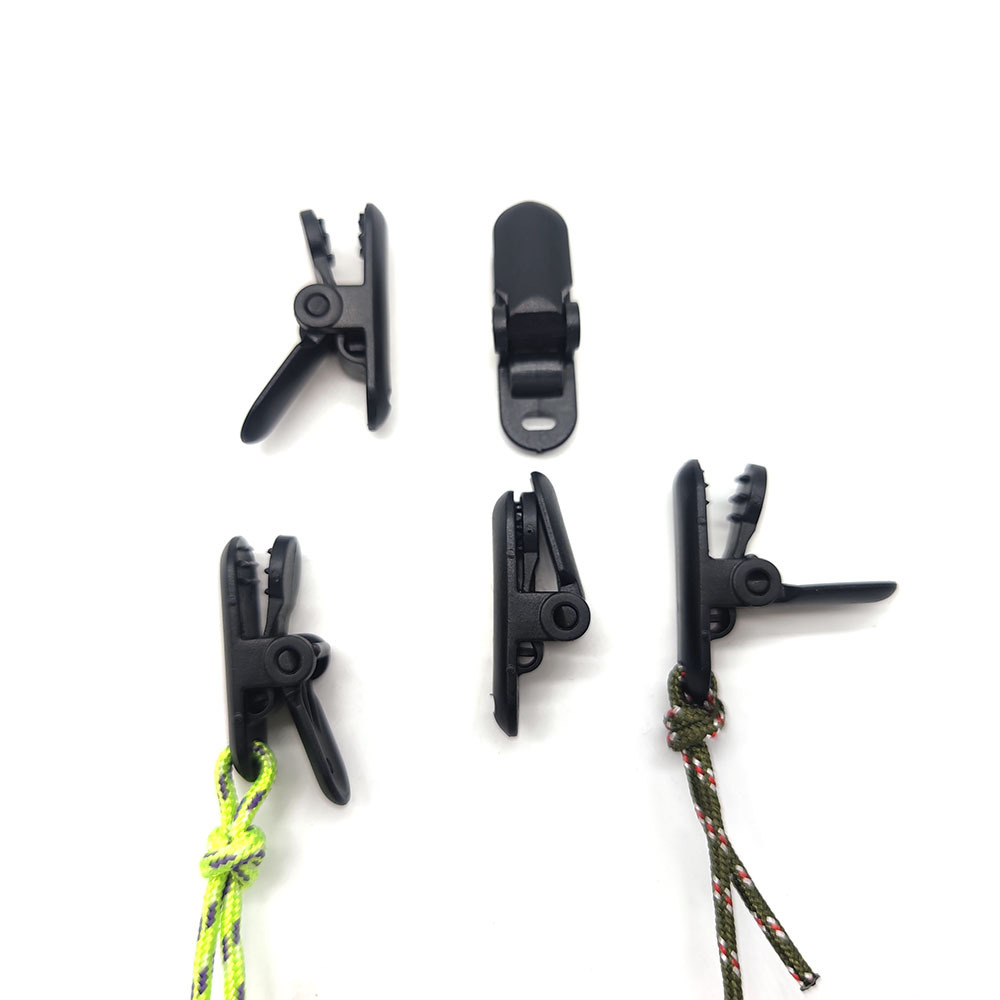 Factory supply canopy pull point hook clip outdoor camping tent clip EDC buckle tent alligator clip