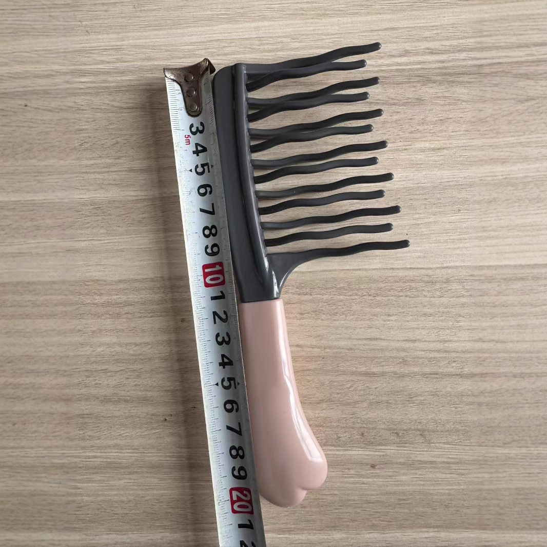 Double-Row Large Wave Tooth Comb Anti-Static Curly Hair Comb Scalp Massage Comb Hair Fluffy Comb Curly Hair Styling Comb