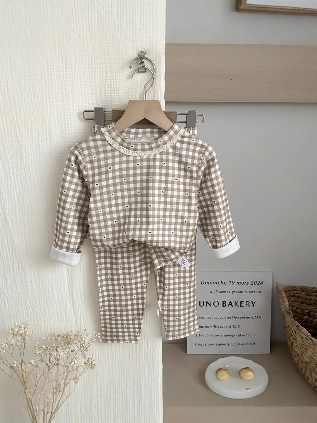 Children's Autumn and Winter Derong Seamless Homewear Set [7A Antibacterial] Boys' and Girls' Thermal Underwear Two-Piece Set