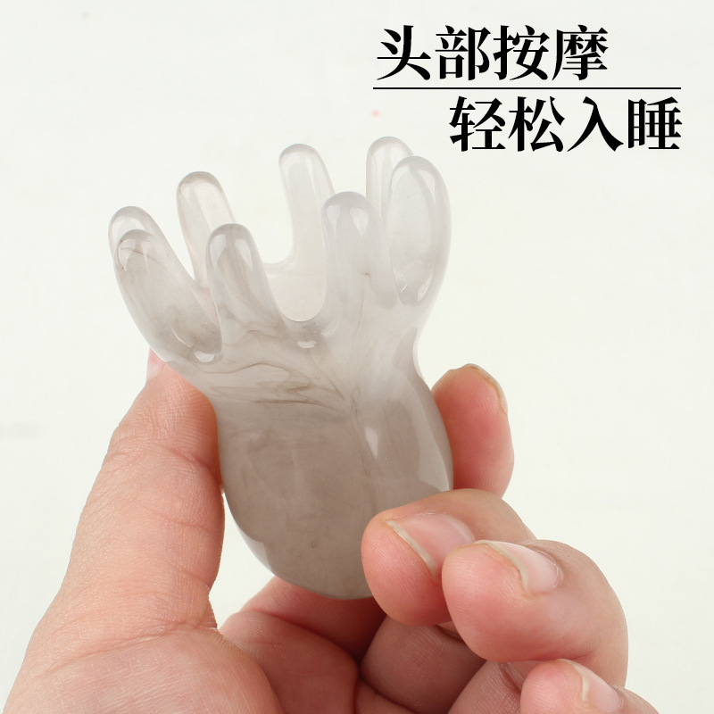 Resin Beeswax Octopus Comb Hair Therapy Octopus Head Massager Meridian Comb Shoulder and Neck Massage Dredging Wholesale