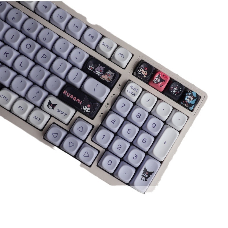 Kulomi Key Cap MOA Height PBT Key Cap Five-sided Sublimation Carmable Personalized Large Set Key Cap