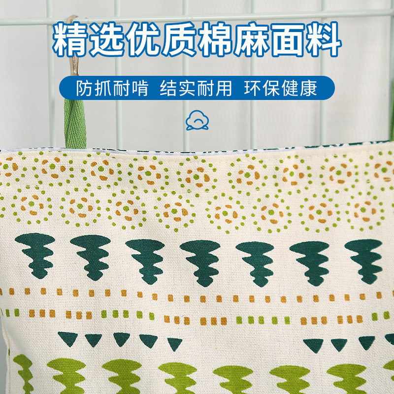 Cross-Border Rabbit Grass Bag Feeding Grass Rack Wholesale Rabbit Guinea Pig Guinea Pig Hanging Hay Feeding Bag Rabbit Grass Bag