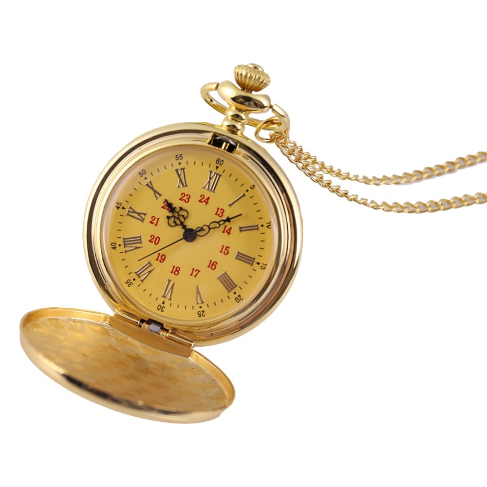 Delta Force Saiyed Pocket Watch Game Peripheral Gift Necklace Watch Polished Retro Gold Large Pocket Watch
