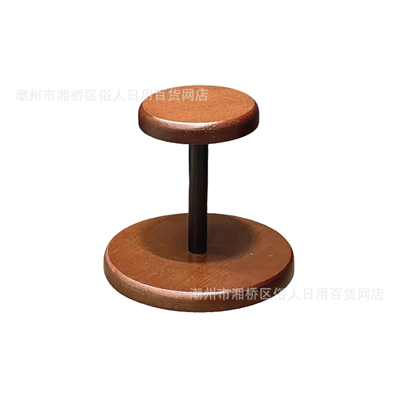 Medieval Style Walnut Color Disposable Cup Cup Holder Storage Rack High-Value Paper Cup Placement Coffee Corner Cup Holder