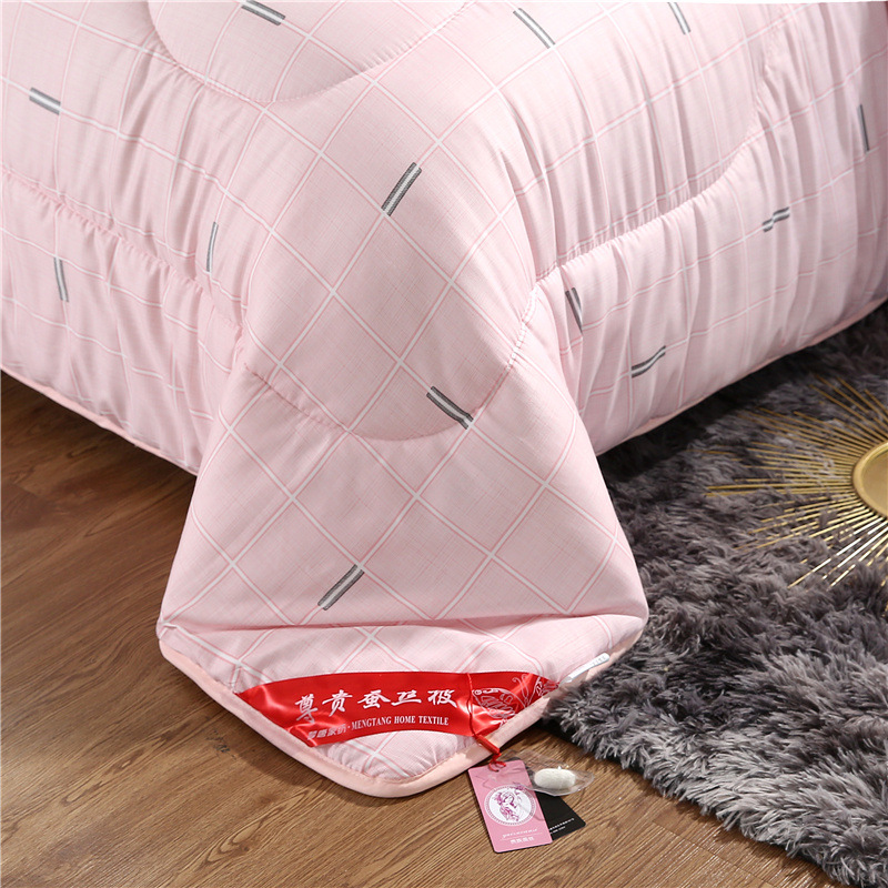 Factory supply sanding printing silk quilt gift quilt autumn and winter summer cool quilt single double promotion silk quilt wholesale