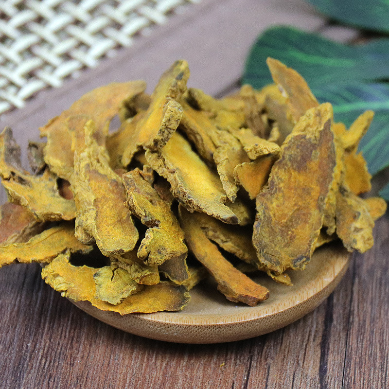 Authentic New Chinese Herbal Medicine Slices, Fresh Turmeric Dried 500g, Natural Selected Turmeric Slices Powder, Sulfur-Free Chinese Herbal Medicine