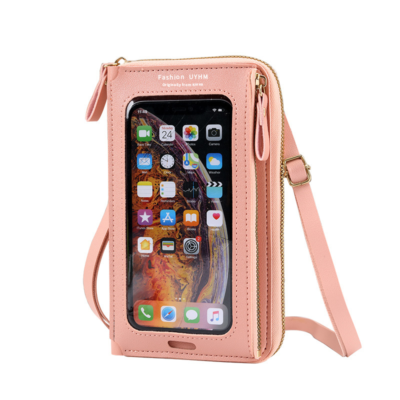 Touch Screen Mobile Phone Bag for Women 2025 New Versatile Fashionable Small Shoulder Bag Multi-Functional Zipper Mobile Phone Bag Shoulder Bag
