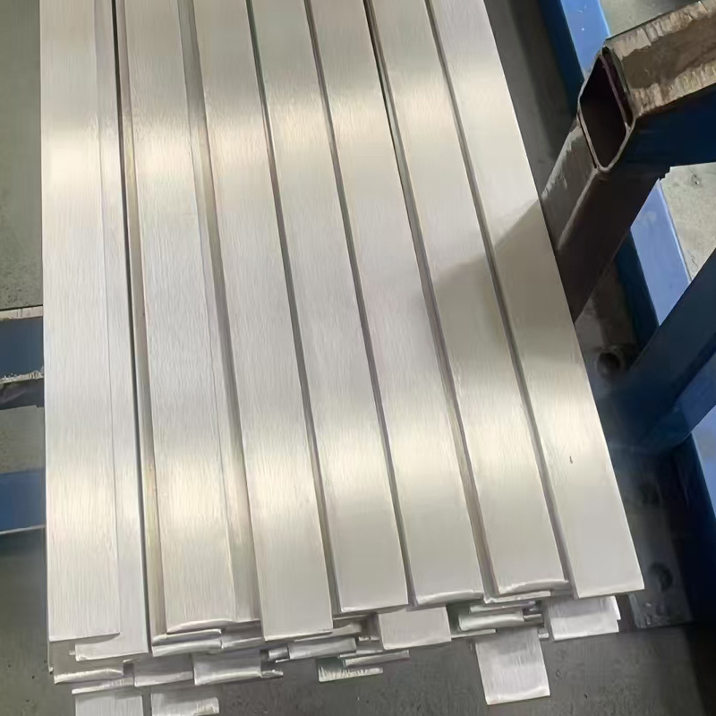 304 Stainless Steel Flat Steel 316L Flat Steel Bar Square Steel Square Rod Solid Square Bar Brushed Steel Rod Large Quantity Discount