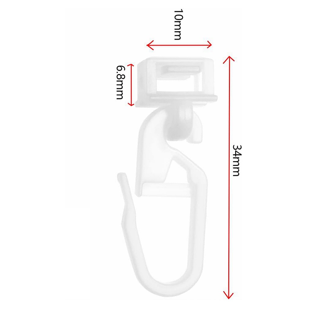 Cross-Border 34mm Curtain Pulley Hook Accessories Curtain Track Pvc Ball Accessories Pavilion Ceiling Silent Pulley