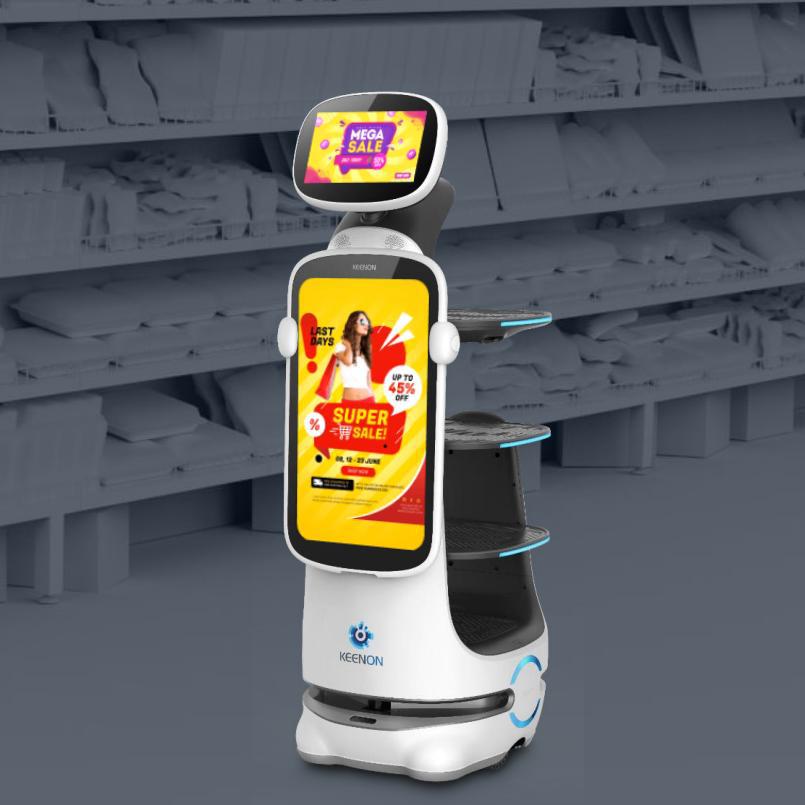 Qinglang T10 Intelligent Food Delivery Robot Hotel Commercial Fully Automatic Restaurant Food Delivery Attendants Available for Rent
