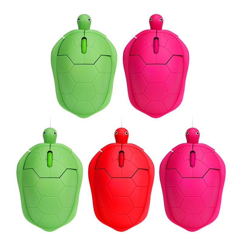 Wireless 2.4G Bluetooth Dual-mode Mouse Wireless Mouse Wired Turtle Mouse Wireless Turtle Mouse Cute Mouse