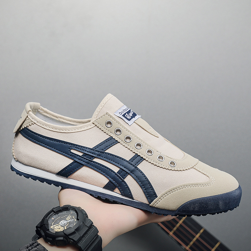 Couple Style Casual Women's Canvas Shoes Slip-On Sneakers Trendy Men's Shoes