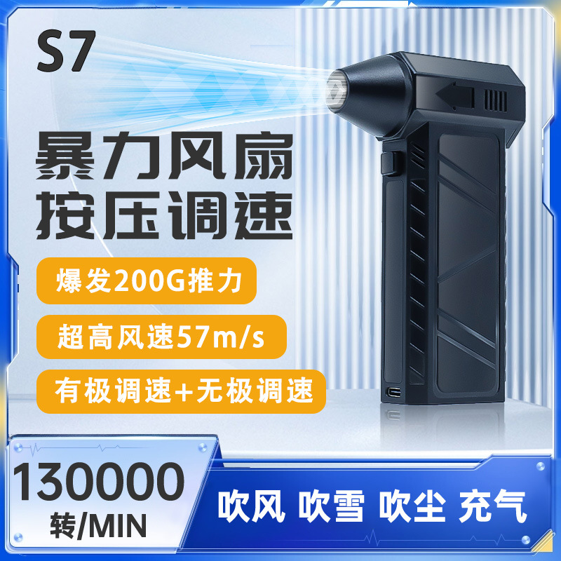 Мощный турбо-вентилятор, ручной, с функцией сушки волос и всасывания