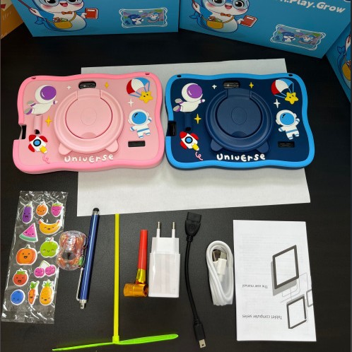 Android 7inch Children's Tablet Game Anti-Fall Protective Cover Cartoon Portable Love Doll Tab Cross-Border Exclusive Supply