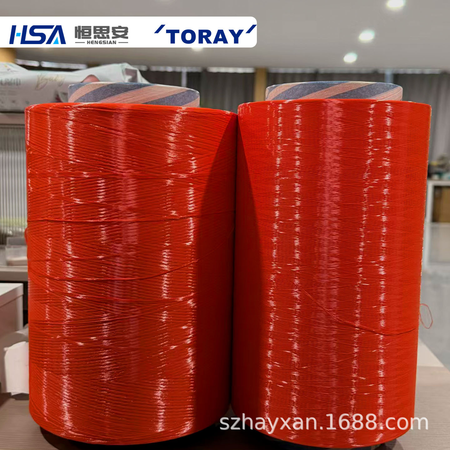 Toray Toray Orange Red Meta-Aramid Filament Flame Retardant High Temperature Resistant Fireproof Fiber Inventory Can Be Supplied for a Long Time