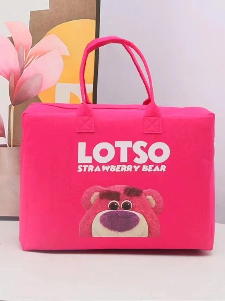 Travel Luggage Storage Bag Simple All-match Handbag Doll Handbag Portable Lightweight Large Capacity Travel Bag