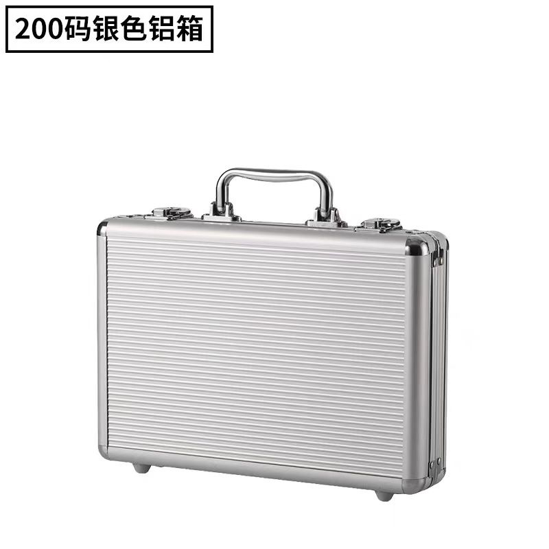 Factory wholesale aluminum alloy portable chip box mahjong chess room chip box chip coin aluminum box