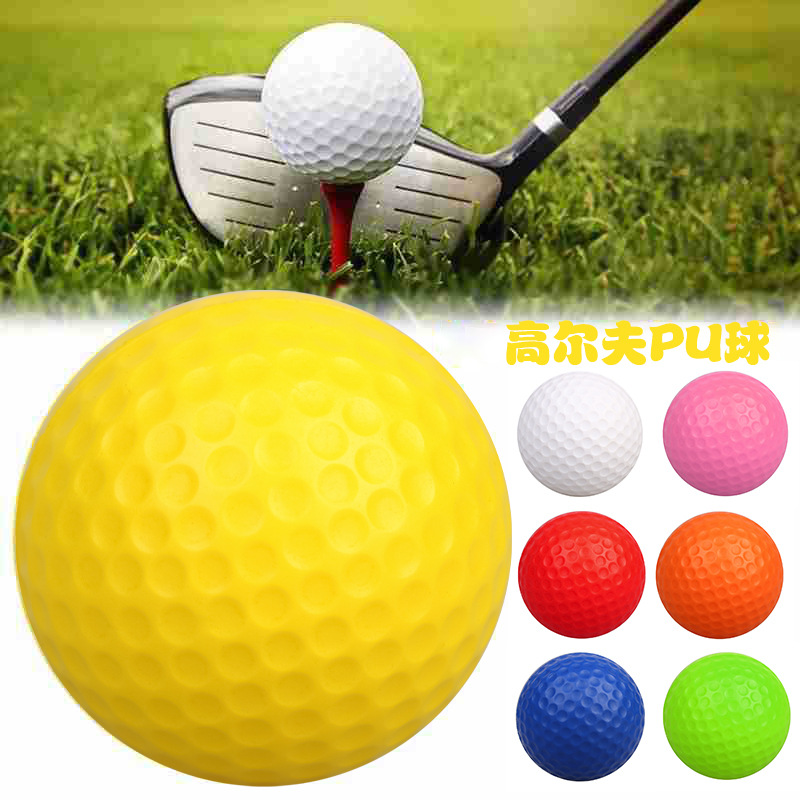 Manufacturers supply golf Pu ball foam ball elastic ball practice ball children's supplies indoor golf