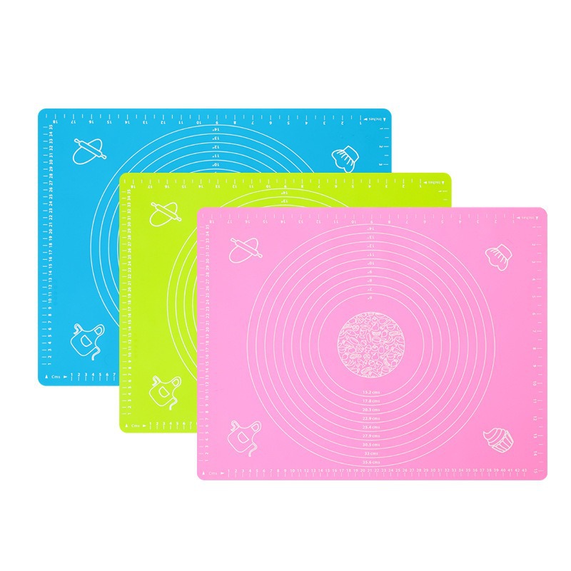 Silicone Kneading Mat, Non-Stick, Food-Grade, Thickened and Enlarged, Anti-Stick Dumpling Rolling Board, Baking Silicone Kneading Mat