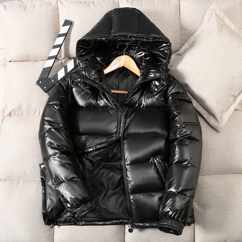 2025 Winter New Fashion Korean Style Couple's Clothing Cross-Border down Jacket Men's Short Outdoor Thickened Hooded 118 Style