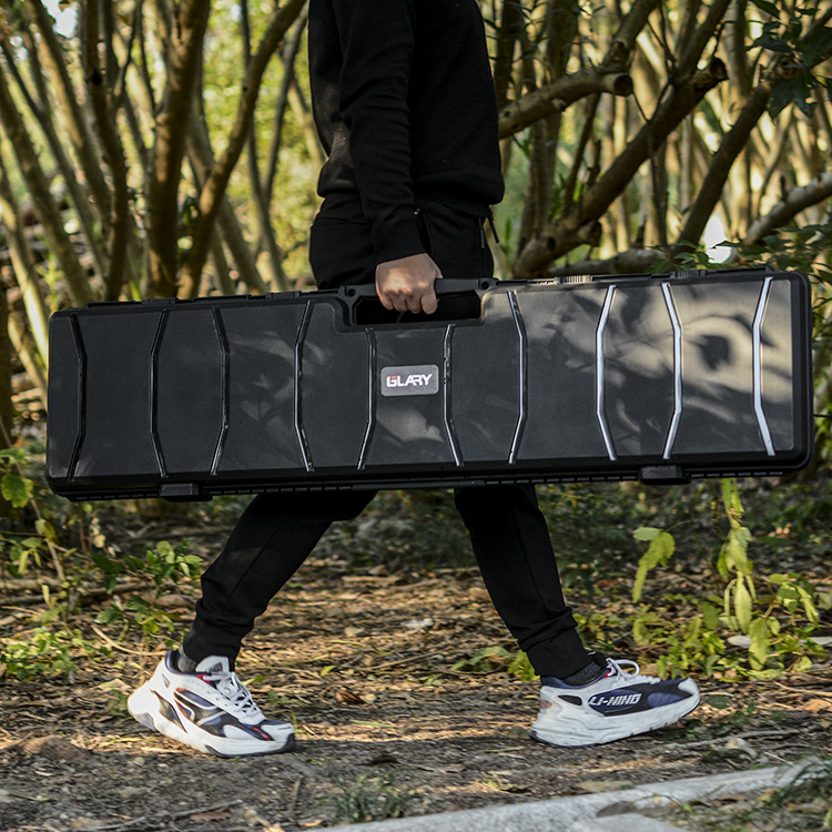 Длинный портативный ящик для хранения инструментов, пластиковый защитный ящик для инструментов, уличный водонепроницаемый ящик, защищенный от землетрясений Ip65