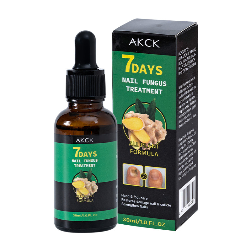 Cross-Border Akck Ginger Nail Care Solution Onychomycosis Repair Hand and Foot Nail Care Soft Nail Brightening Nail Moisturizing Solution