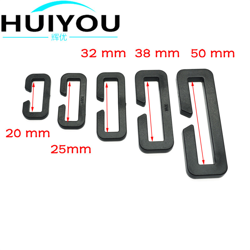 in stock 20~50mm plastic opening rectangular buckle opening two-gear buckle connection buckle two-gear mouth buckle luggage accessories