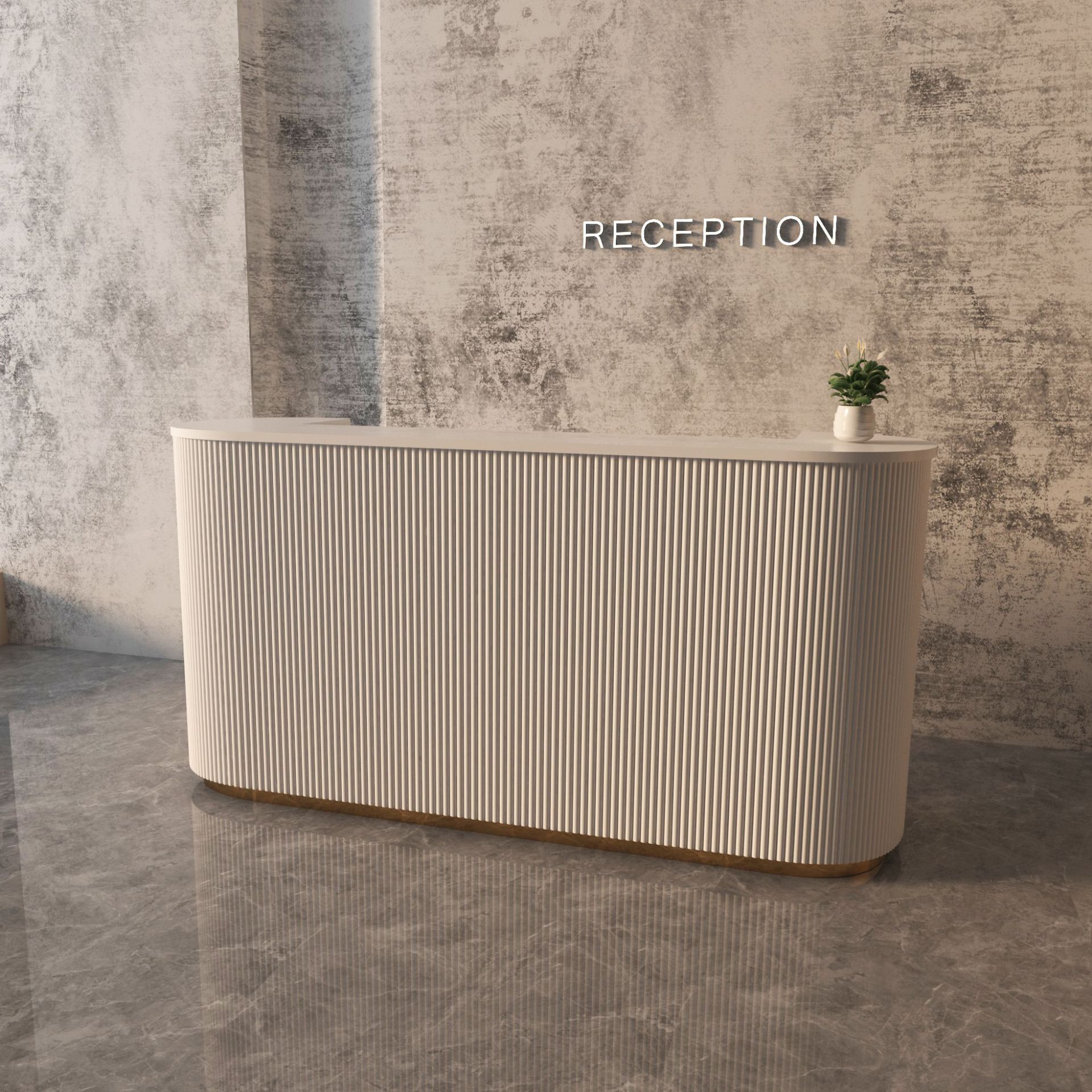 Casual Style Cashier Shop Small Clothing Store Nail Salon Bar Simple Beauty Salon Arc Front Desk Reception Desk