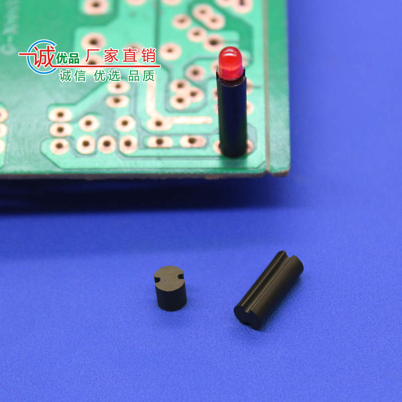 Recommended factory 3mm double pit spacer solid slotted black double slot LED isolation column lamp holder lamp post LED4D