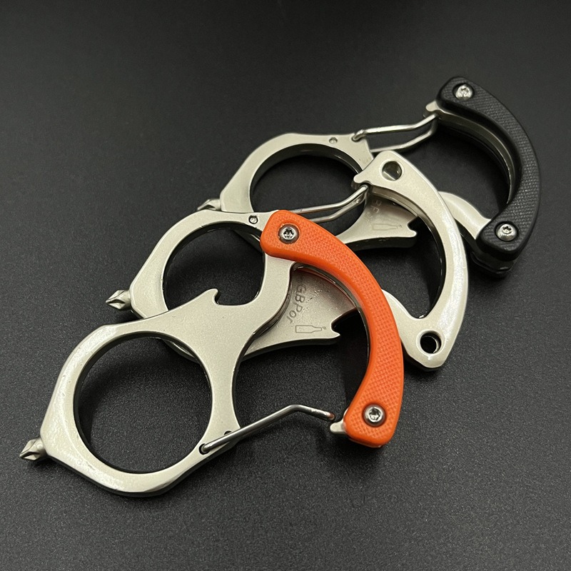 Однопальцевая тигровая брелок для самообороны, многофункциональный открыватель бутылок, аналогичное устройство анти-волк