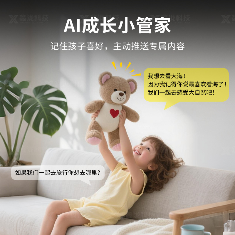 Ai Movement Box with Eye Animation Solution, Voice Wake-Up Adaptation, Customization of Various Toys, Built-In Ai Interactive Dialogue