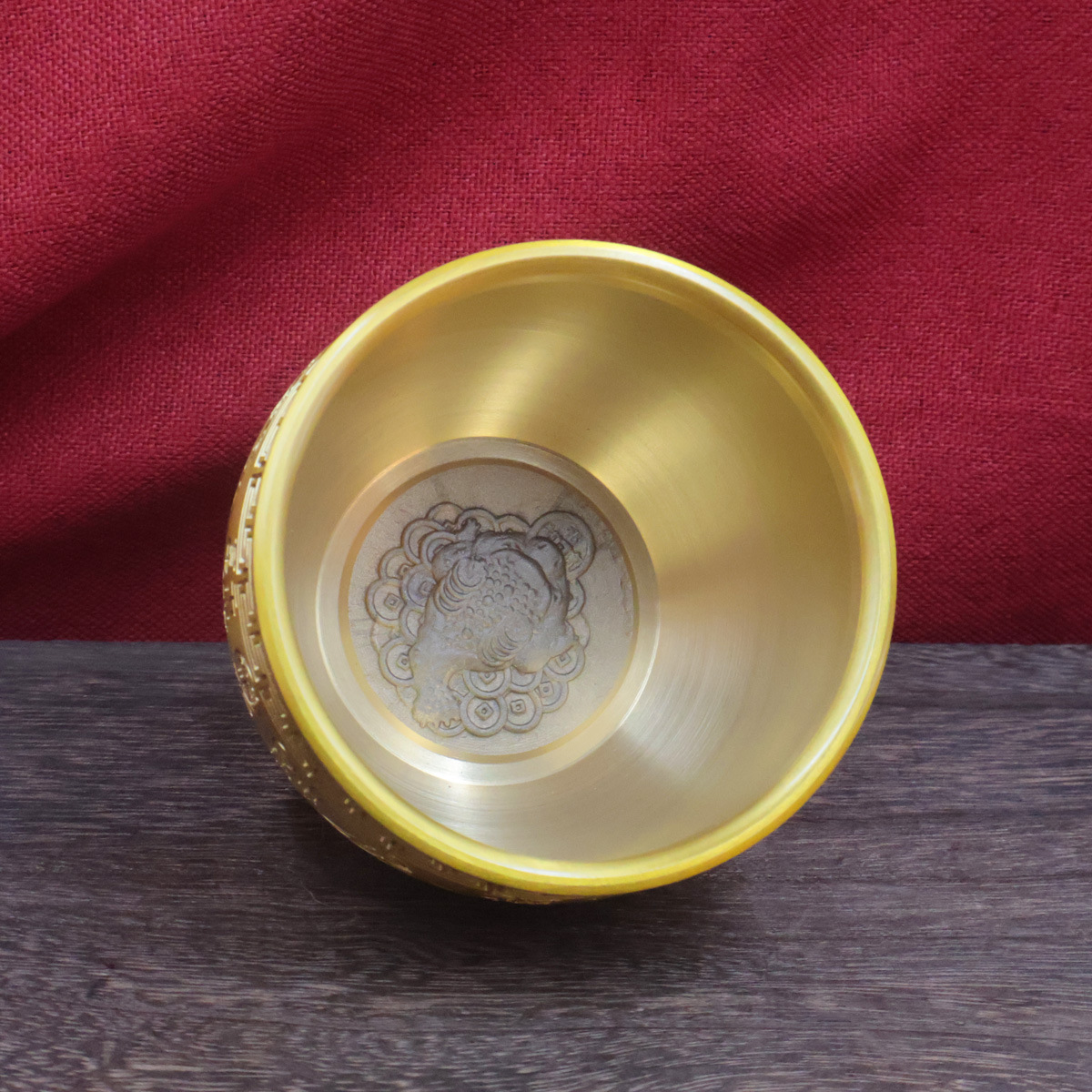 Brass Rice Cylinder Copper Cylinder Baifu Cornucopia Ornaments Piggy Pot Copper Water Cylinder Fortune Cylinder Home Living Room Decorations