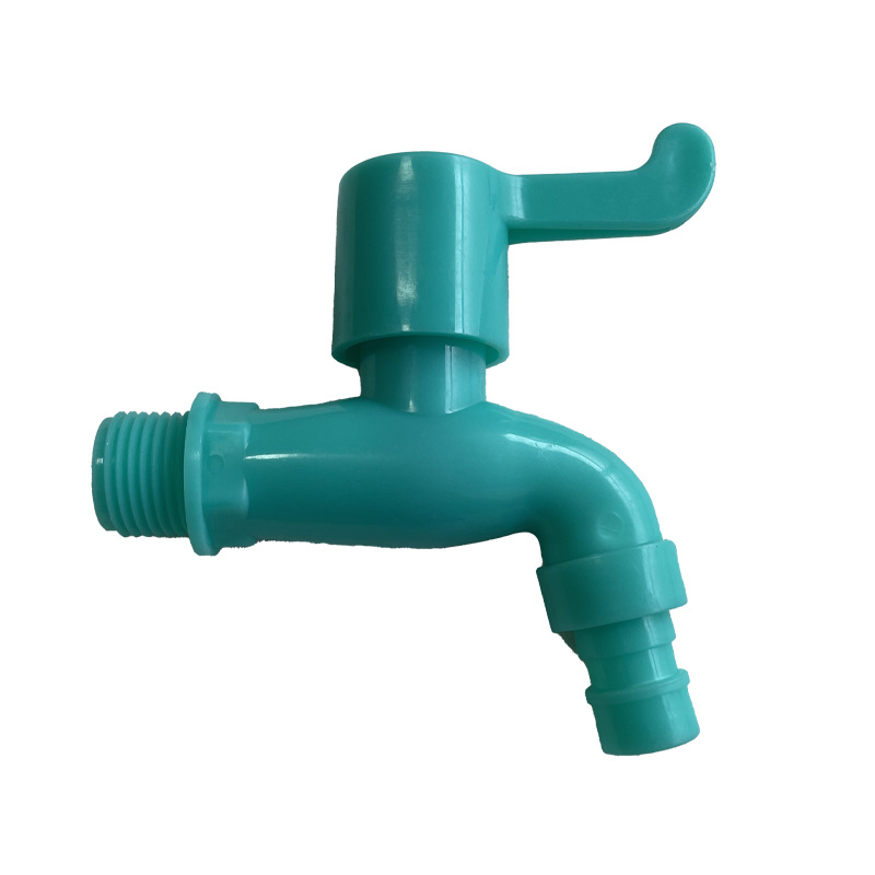 Plastic Thickened Faucet, Frost-Resistant, Durable, Drop-Proof, Green Ball Core, High-Flow Outdoor Engineering Washing Machine Faucet