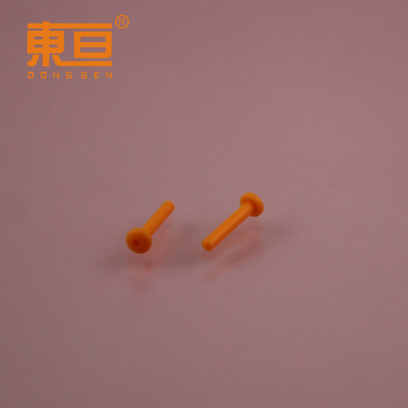 DTD412 оранжевые гвозди с большой головкой, пластиковые гвозди, 2.0 пластиковые гвозди, мелкие детали технологии производства